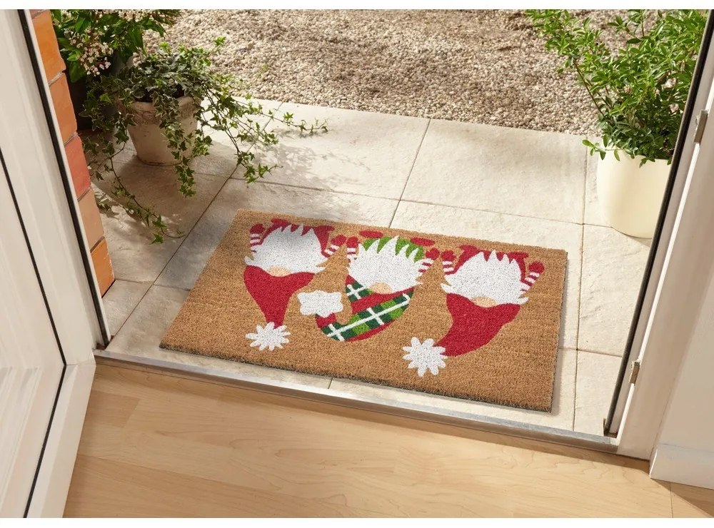 Wycieraczka z włókna kokosowego ze świątecznym motywem 45x75 cm – Hanse Home