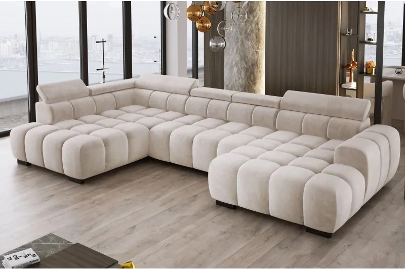 Narożnik BULL XL Lewostronny z elektryczną funkcją regulacji tkanina Salvador 03 WERSAL