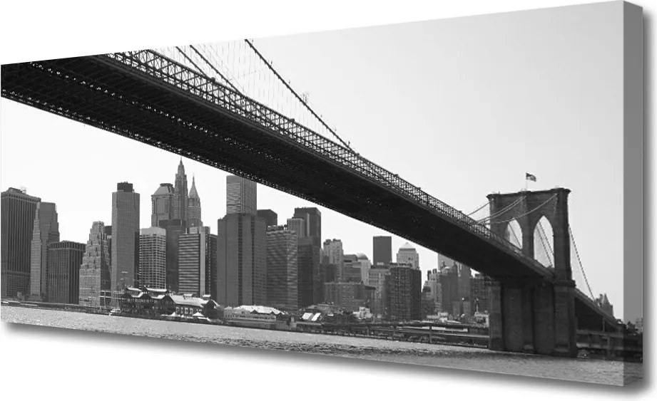 Zdjęcie na płótnie Miejski Most nad Kanałem