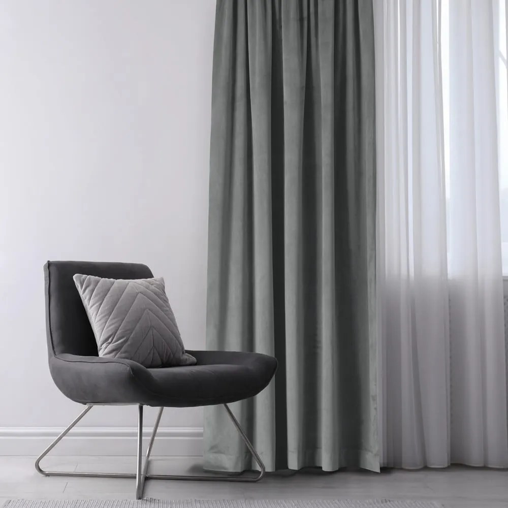 Antracytowa zasłona 200x270 cm Vila – Homede
