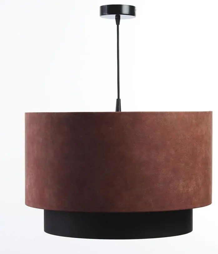 Bordowa lampa wisząca nad stół z abażurem - S429 D9-S76