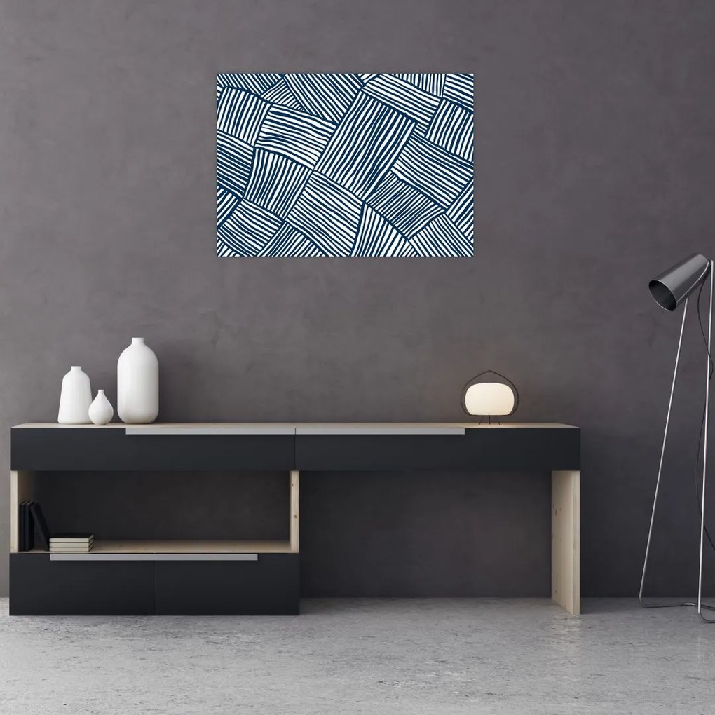 Obraz na szkle - linia 3D (70x50 cm)