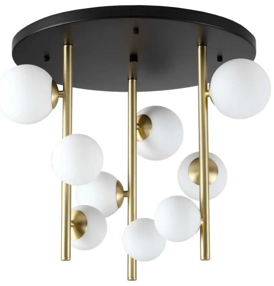 Ideal Lux - LED Żyrandol PERLAGE 9xG9/3W/230V śr. 55 cm złoty/biały