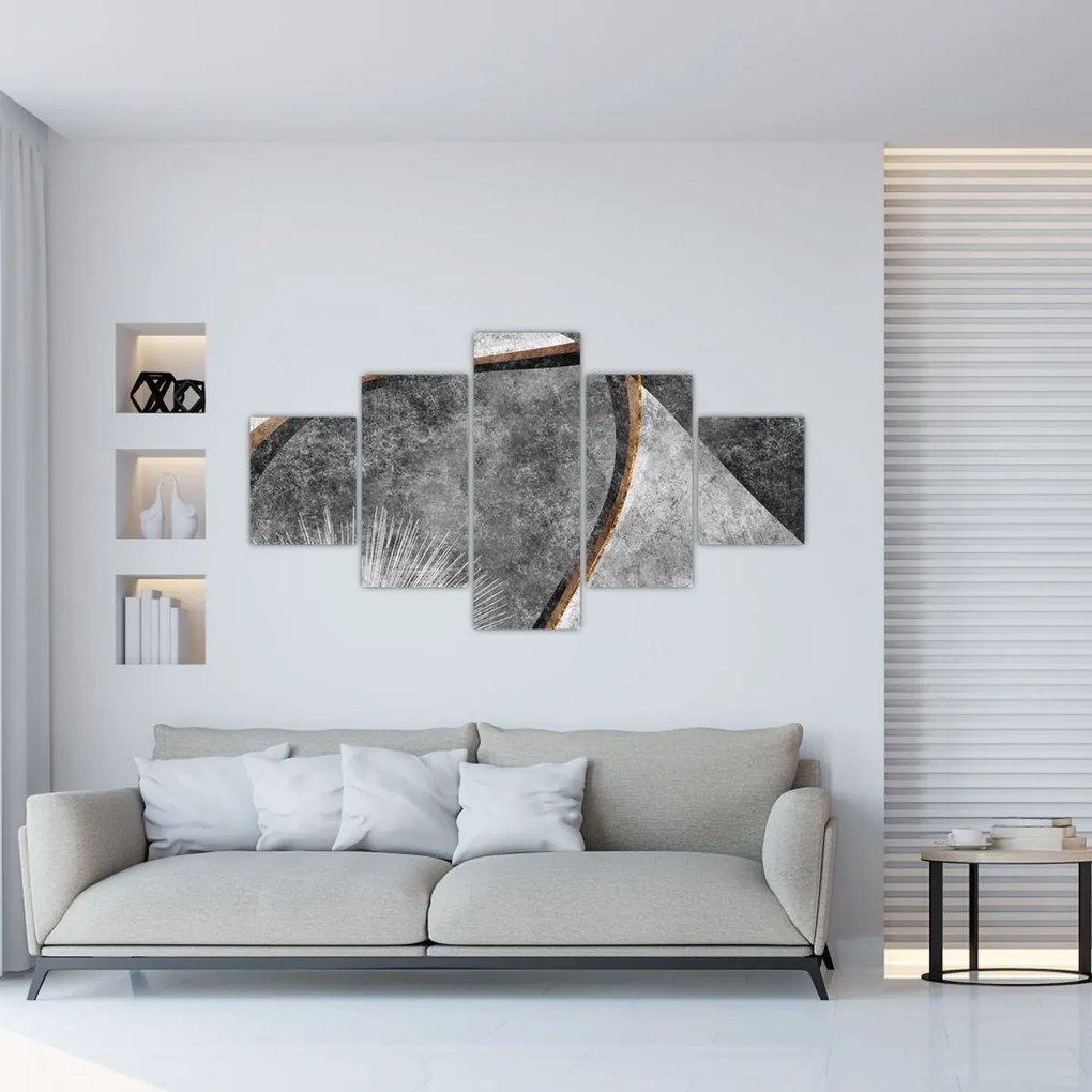 Obraz - Abstrakcja w betonie (125x70 cm)