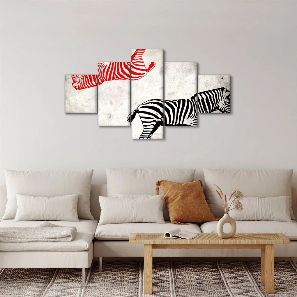 Obraz - Zebry (125x70 cm)
