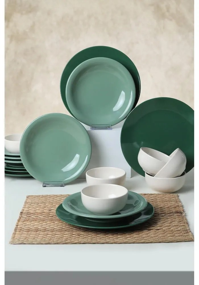 Ceramiczny zestaw talerzy 18 szt. – Hermia