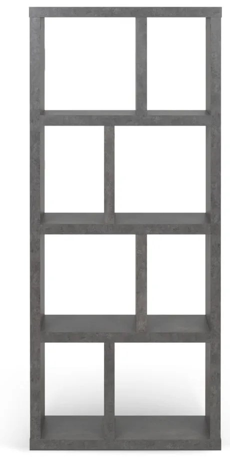 Szary regał w dekorze betonu 70x159 cm Berlin – TemaHome