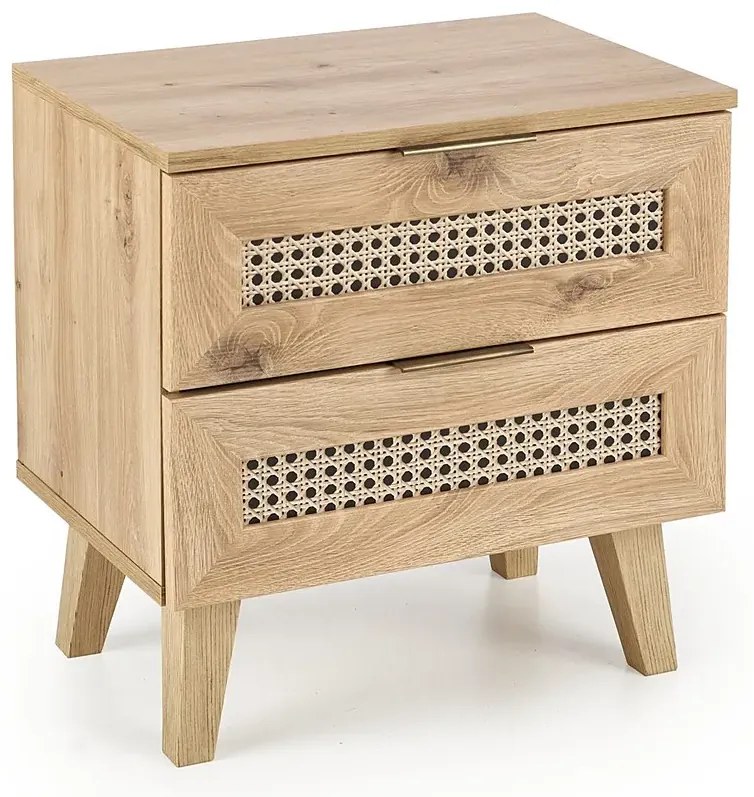 Szafka rustykalna nocna z szufladami N8-F98