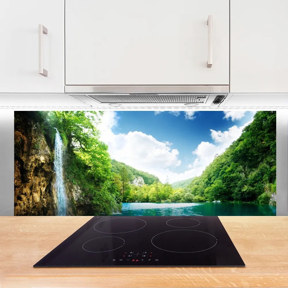 Panel Szklany Góra Las Jezioro Natura