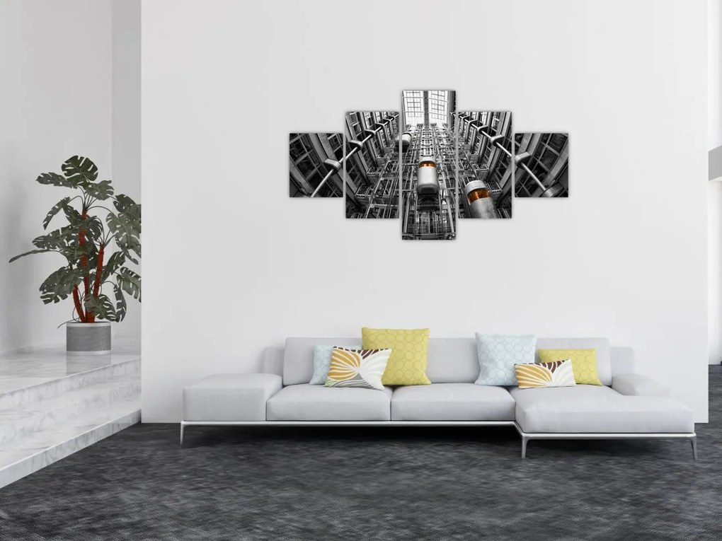 Obraz wind w budynku (125x70 cm)