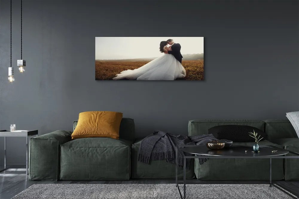 Fotoobraz na płótnie Para Młoda pod Niebem