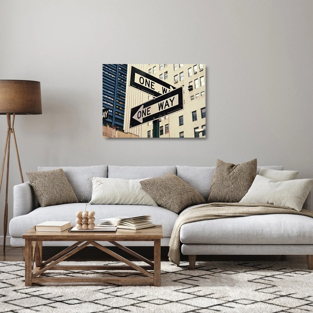 Obraz na szkle - New York ONE WAY (70x50 cm)