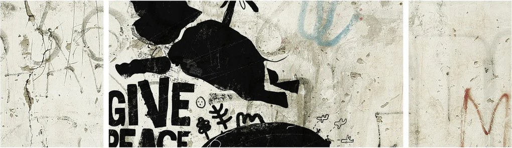 Obraz - Słoń nad ziemią (170x50 cm)