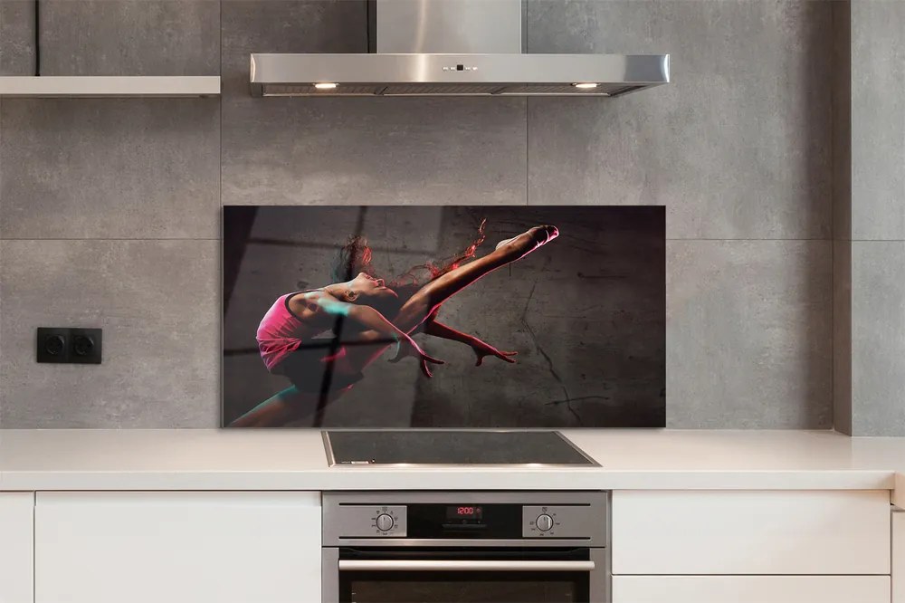 Szklany Panel Akrobatyczny Szpagat