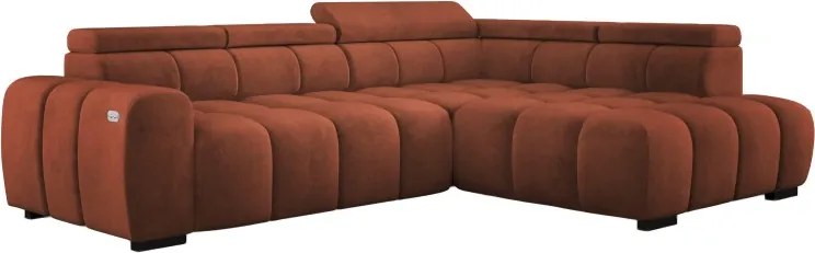 Narożnik BULL L Prawostronny z Elektryczną Regulacją SALVADOR 07 WERSAL