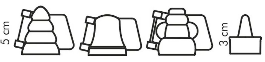 Foremki do nadziewanych wypieków DELICIA, Tescoma,