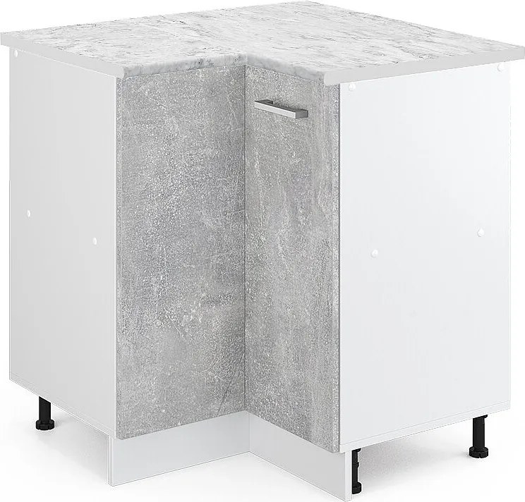 Szafka narożna beton 75.6x60x81.6 r-line