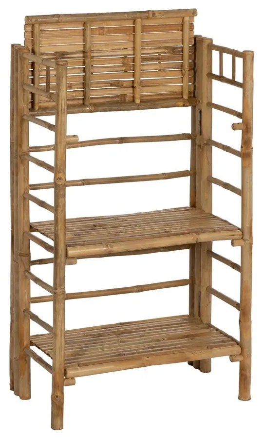 Bambusowy regał w naturalnym kolorze 61x104x34 cm Manali – Ixia