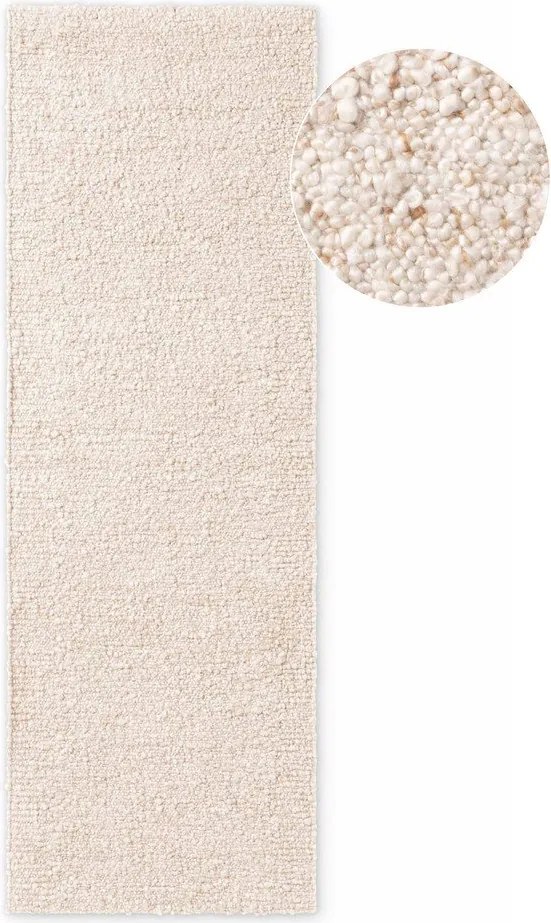 Kremowy chodnik z materiału bouclé tkany ręcznie 80x200 cm Notting Hill Portobello – Ted Baker