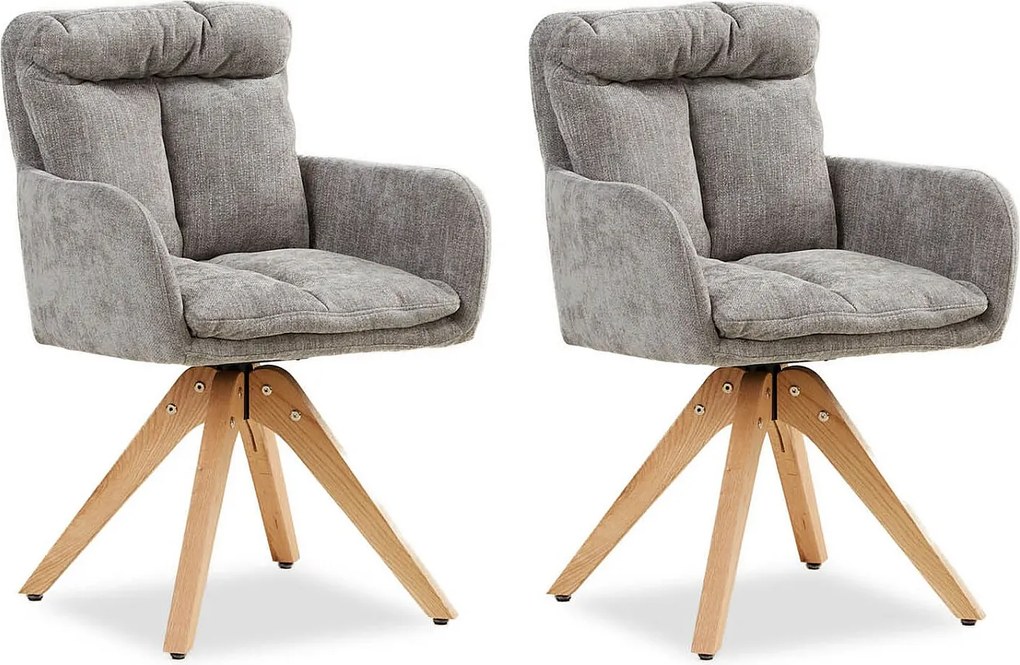 Zestaw krzeseł jadalnianych 58,5x84x60 cm Szare krzesła Eames