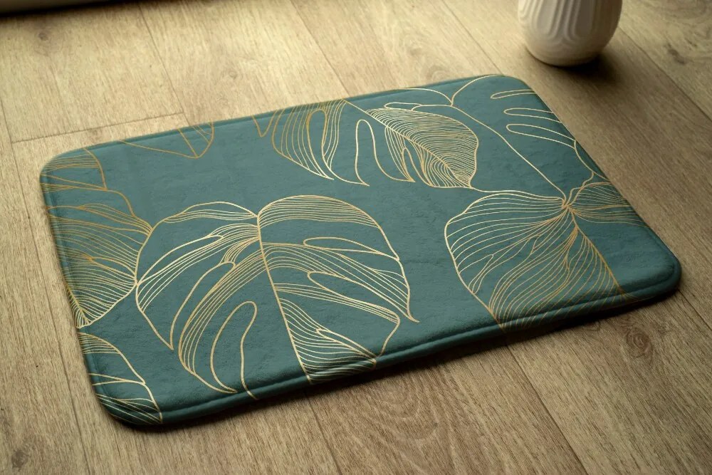 Dywanik antypoślizgowy do łazienki Dywanik antypoślizgowy do łazienki Liście monstery