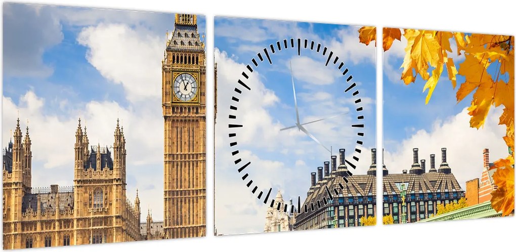 Obraz - Big Ben, Londyn (z zegarem) (90x30 cm)