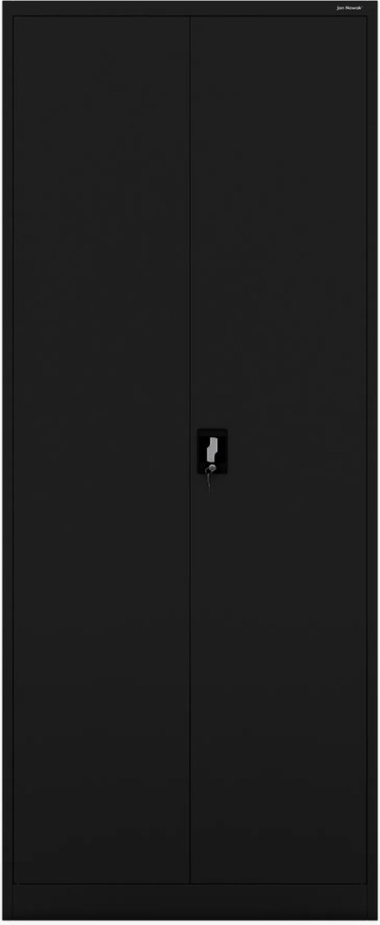 Szafa biurowa metalowa wysoka na dokumenty czarna, 900x2200x400 mm: JAN H2200