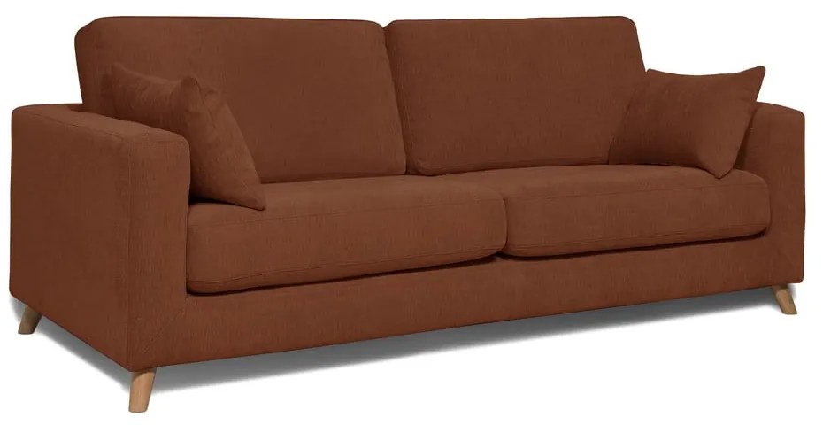 Ciemnopomarańczowa sofa 234 cm Faria – Scandic