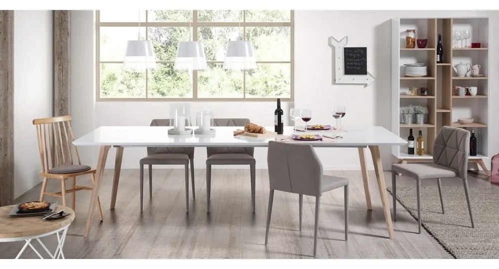 Rozkładany stół z dodatkowym blatem 90x140 cm Eunice – Kave Home