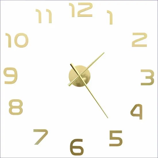 Glamour Złoty Zegar Ścienny 100 Cm T5-C59