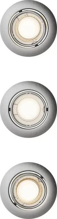 Philips - ZESTAW 3x Oprawa wpuszczana sufitowa PERIDOT 1xGU10/7W/230V srebrna