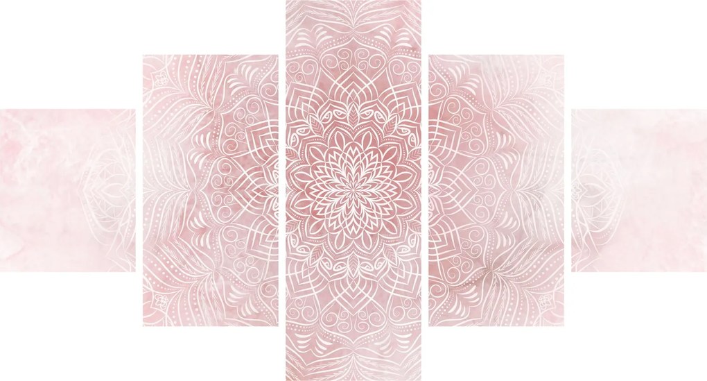 Obraz - Różowa mandala (125x70 cm)