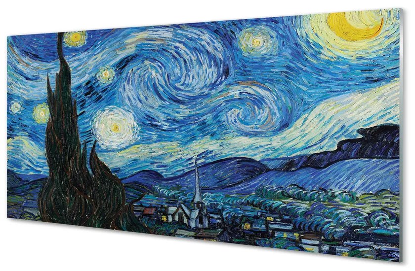 Obraz akrylowy Gwiaździsta noc - Vincent van Gogh