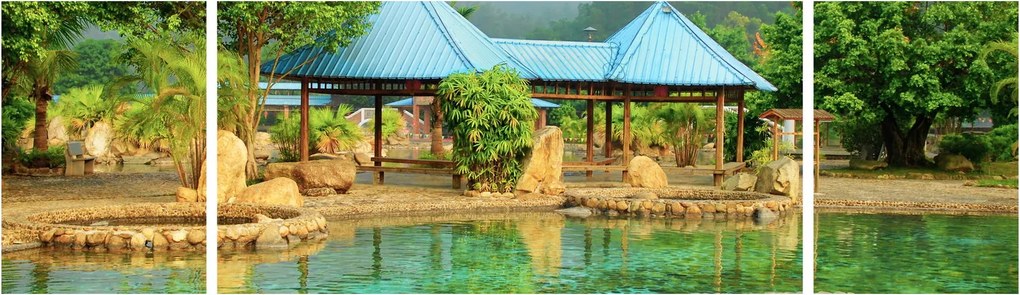 Obraz - Shanghai hotel park (170x50 cm)