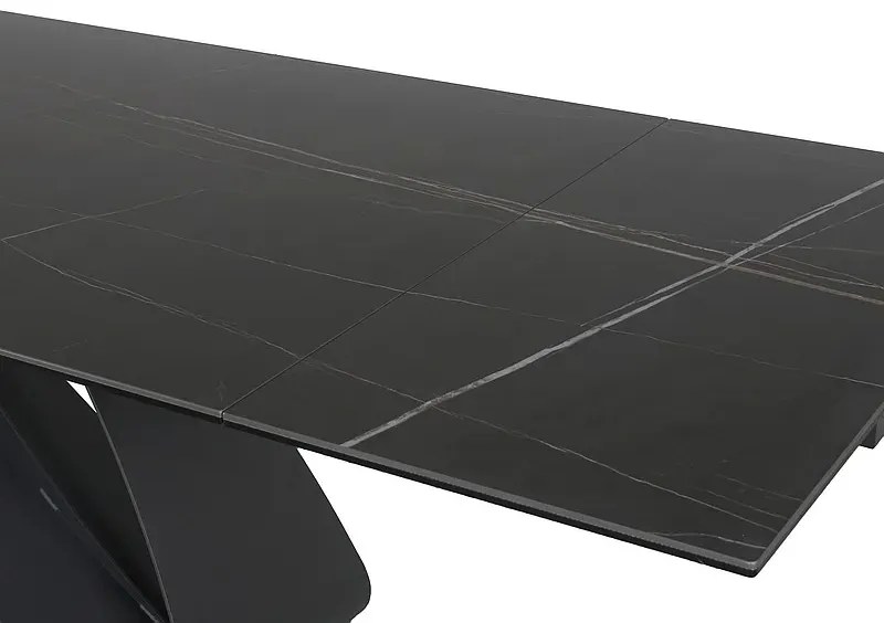 STÓŁ DIUNA CERAMIC CZARNY SAHARA NOIR/CZARNY MAT (160-240)X90 SIGNAL