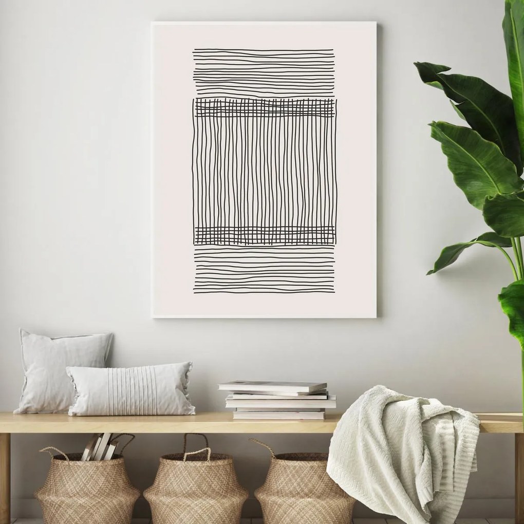 Plakat - Abstrakcja linii (A4)