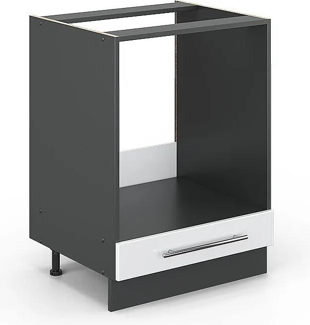 Szafka kuchenna biały wysoki połysk 60x51.6x82 fame-line