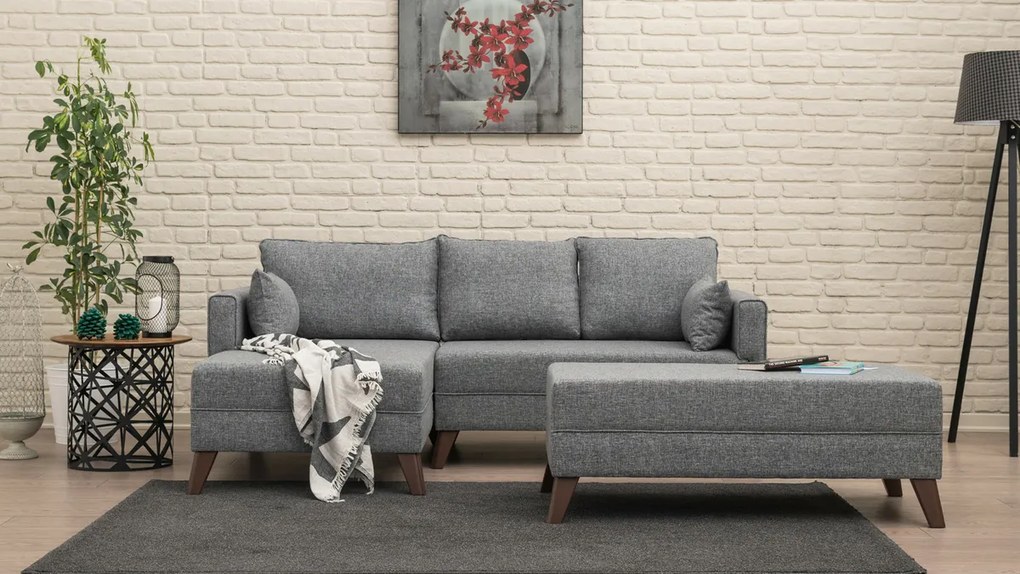 Narożna rozkładana sofa Bella Corner Left 2 Grey