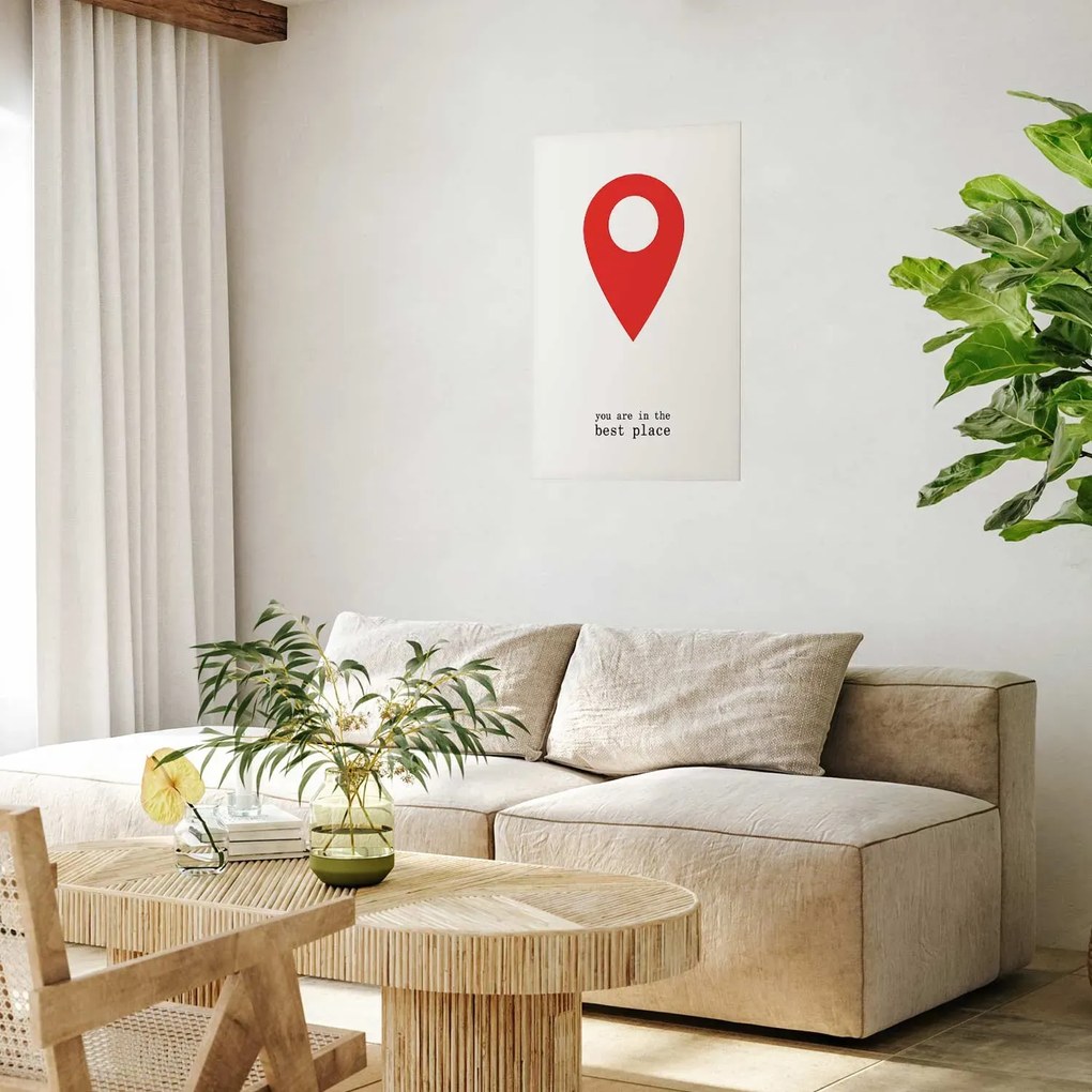 Plakat The best place 21x30 cm bez ramy bez marginesu ARTGEIST B