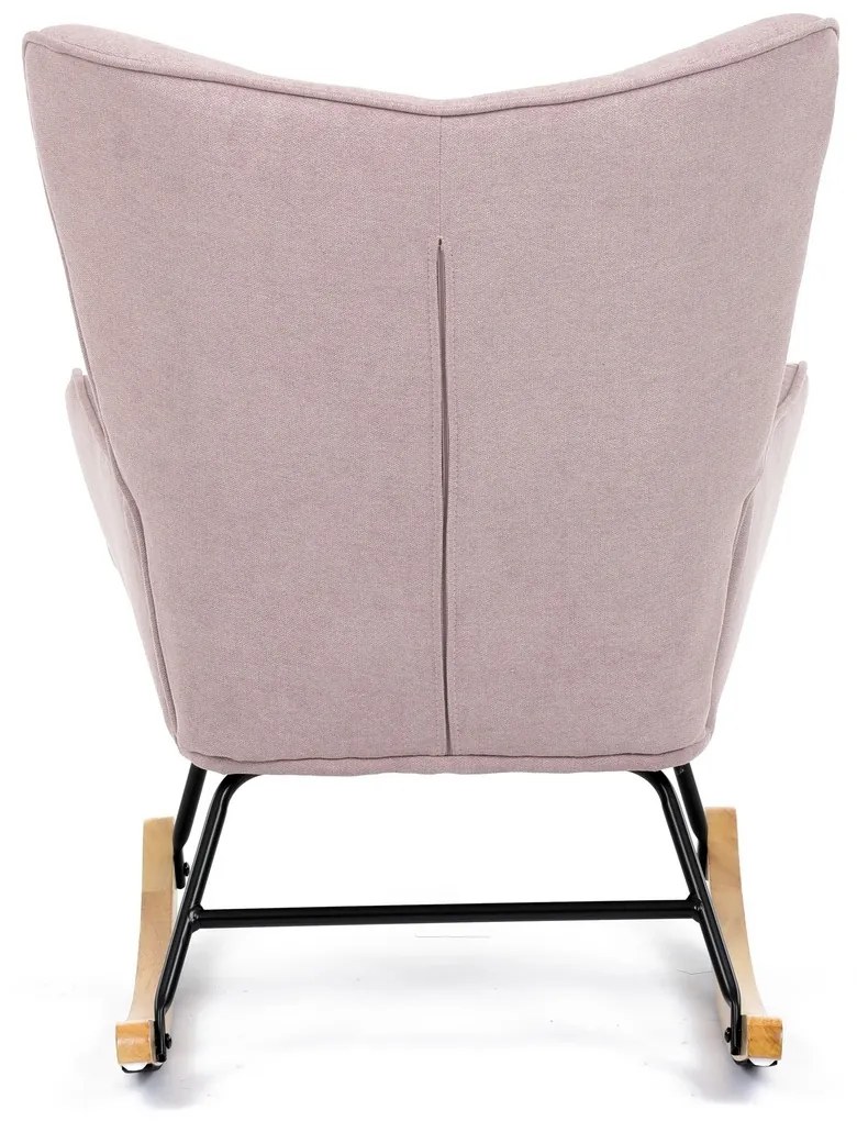 Fotel bujany PINK2, różowy