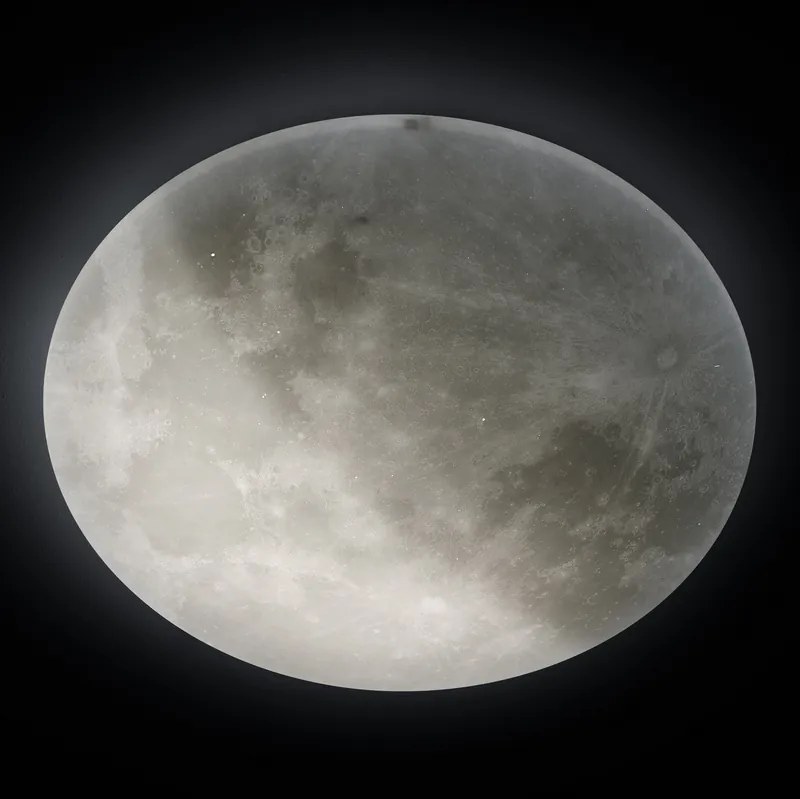 Designerski plafon regulowany Lunar w formie księżyca