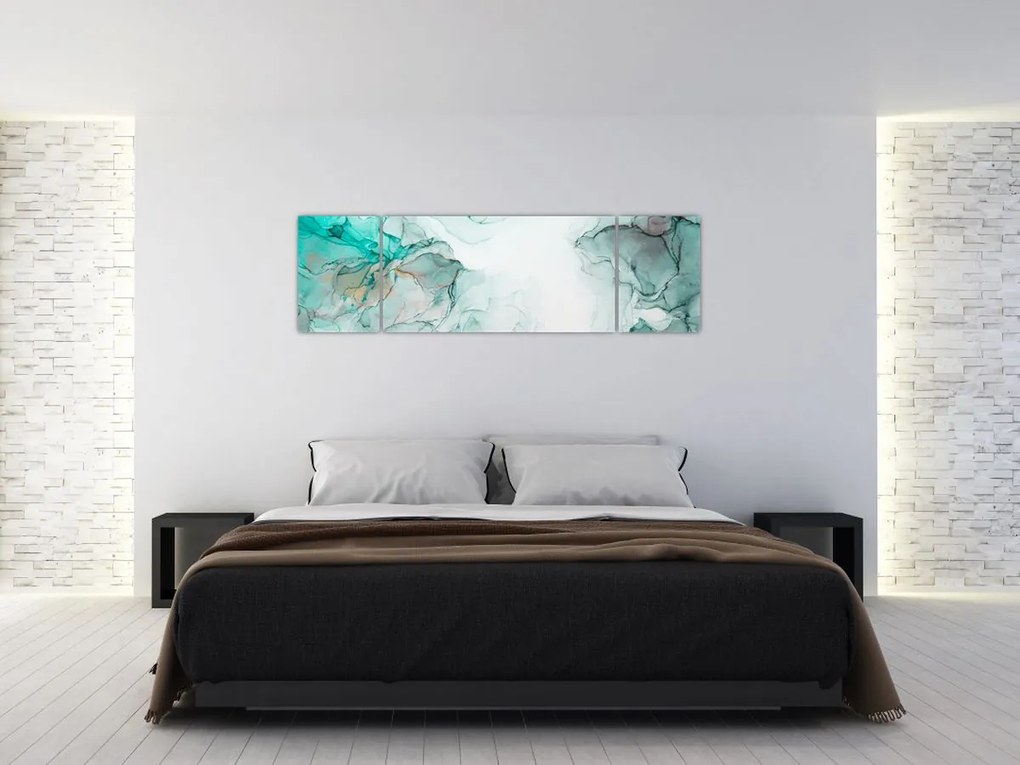 Obraz - Atramentowa abstraakcja 2 (170x50 cm)