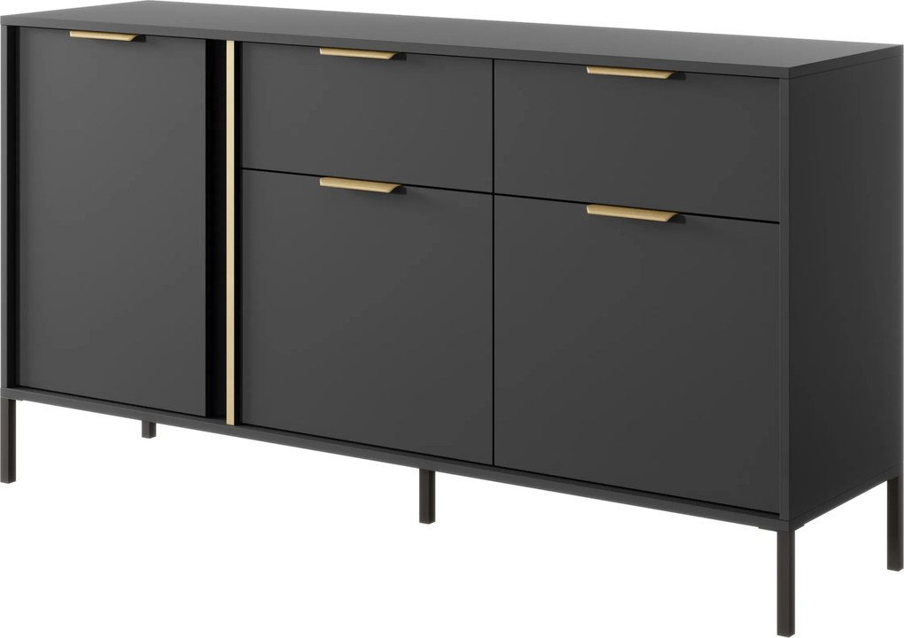 Komoda LORENZO 153 cm do Salonu Sypialni Antracyt