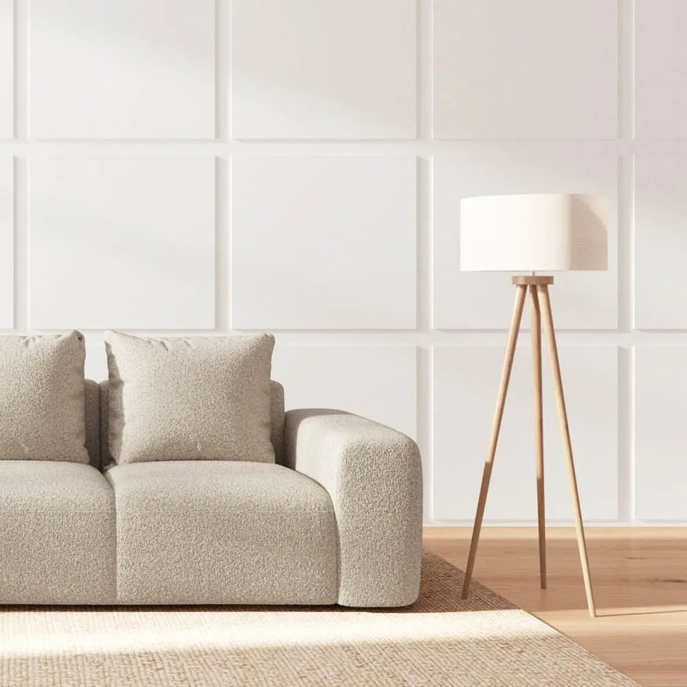 Beżowa sofa z materiału bouclé 287 cm Monce – Rodier