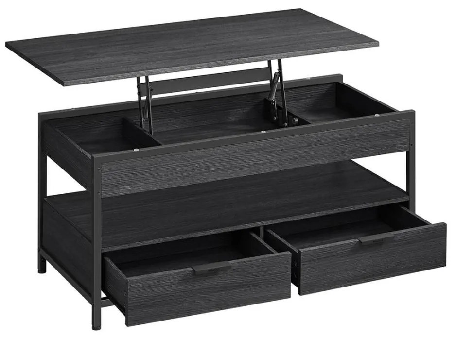 Stolik kawowy z podnoszonym blatem NYRO czarny