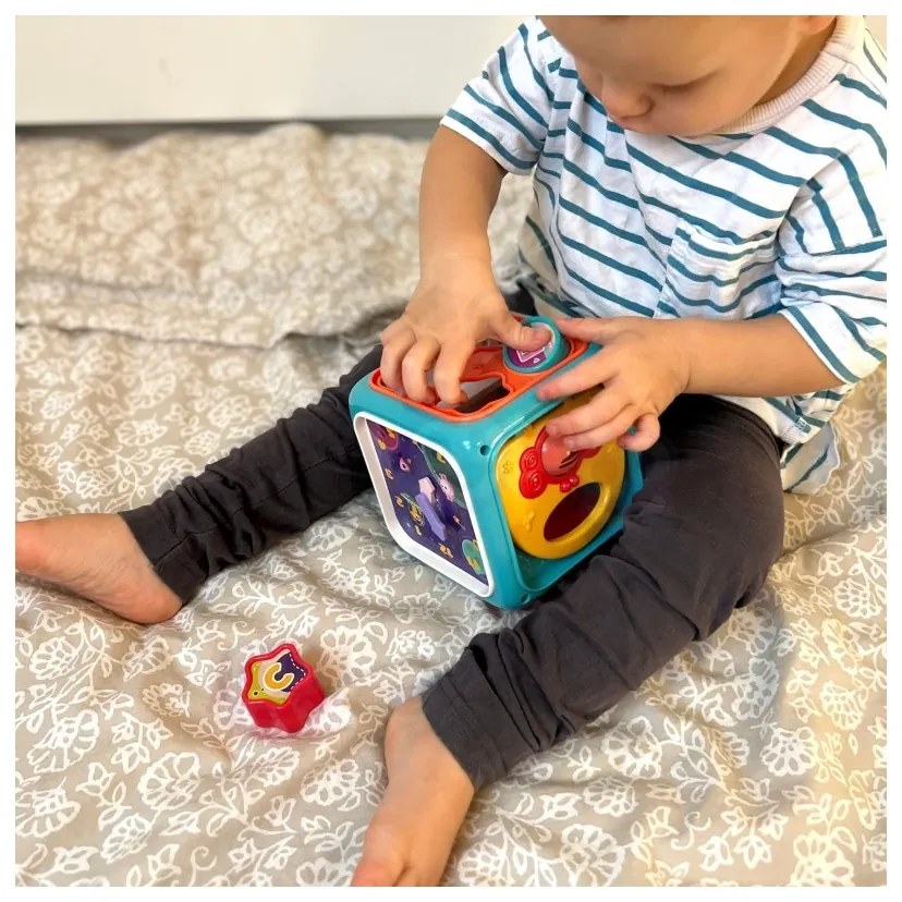 Woopie baby interaktywna kostka sensoryczna edukacyjna montessori sorter 6w1
