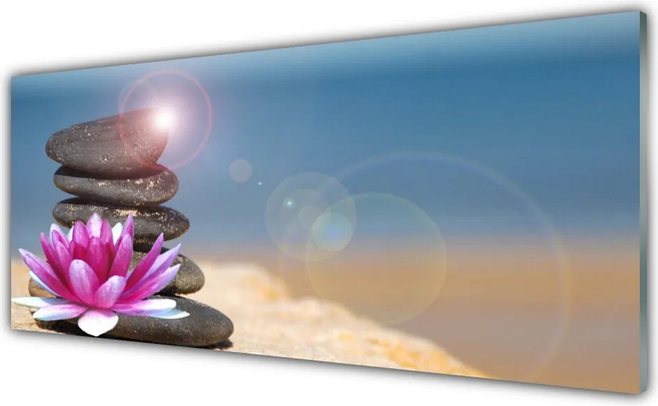 Szkło Ozdobne do Kuchni Lilia Wodna na Jeziorze