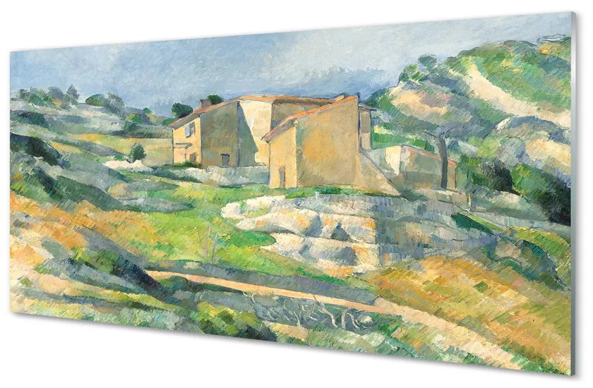 Obraz na szkle Domy w Prowansji - Paul Cézanne