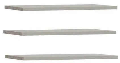 Zestaw 3x półek TIRO szary