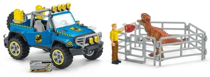 Schleich 41464 Wóz terenowy z wybiegiem zewnętrznym dla dinozaura